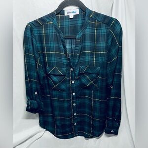 Plaid Blouse by Alice Blue